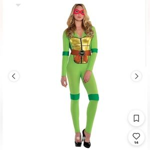 Womans Ninja turtle Costume with different color masks